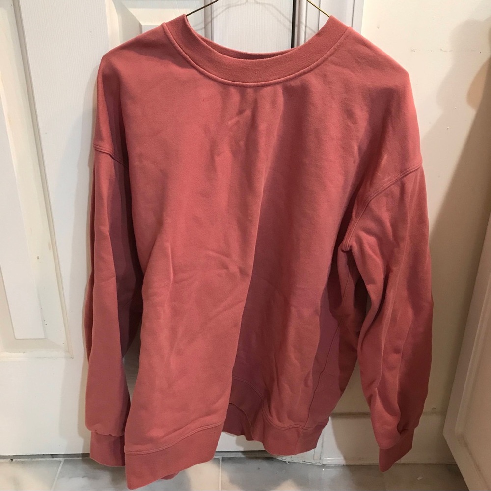 Lululemon 6 Orange Crewneck Sweatshirt